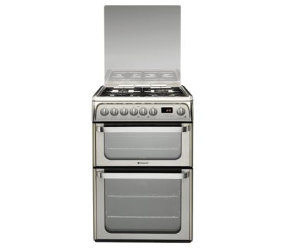 HOTPOINT HUD61X Dual Fuel Cooker - Stainless Steel HOTPOINT HUD61X Dual Fuel Cooker - Stainless Steel